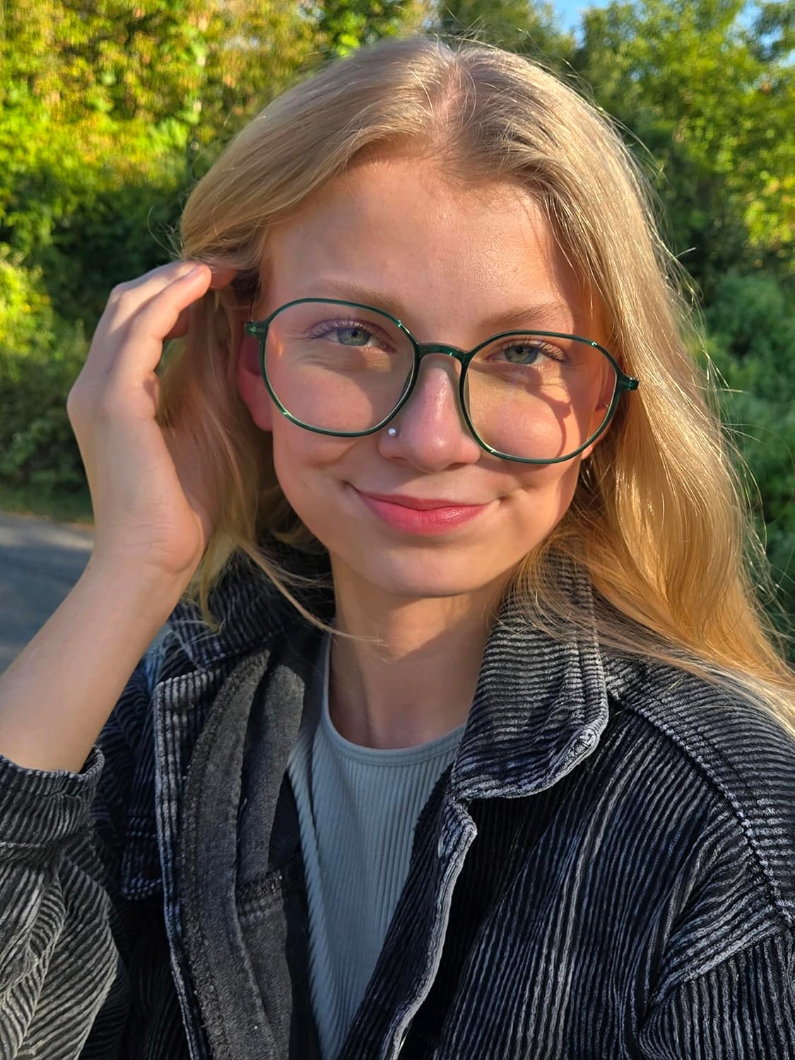 VISOONE Lightweight TR90 Blue Light Blocking Glasses Frame with Anti Glare Eye Protection for Women and Men RANE