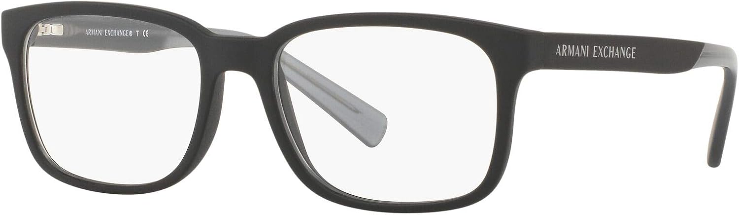 Armani Exchange mens Ax3029 Square Prescription Eyewear Frames