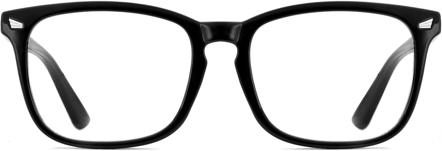 EYLRIM Square Frame Clear Lens Glasses Non Prescription Eyeglasses