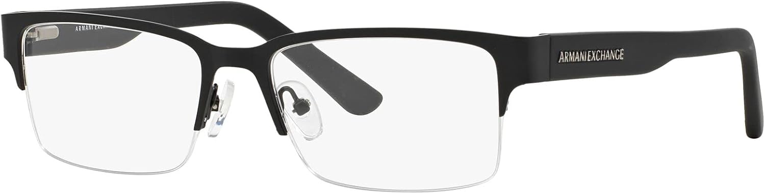 Armani Exchange mens Ax1014 Rectangular Prescription Eyewear Frames