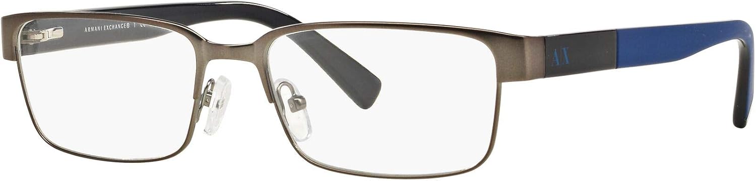 Armani Exchange mens Ax1017 Rectangular Prescription Eyewear Frames