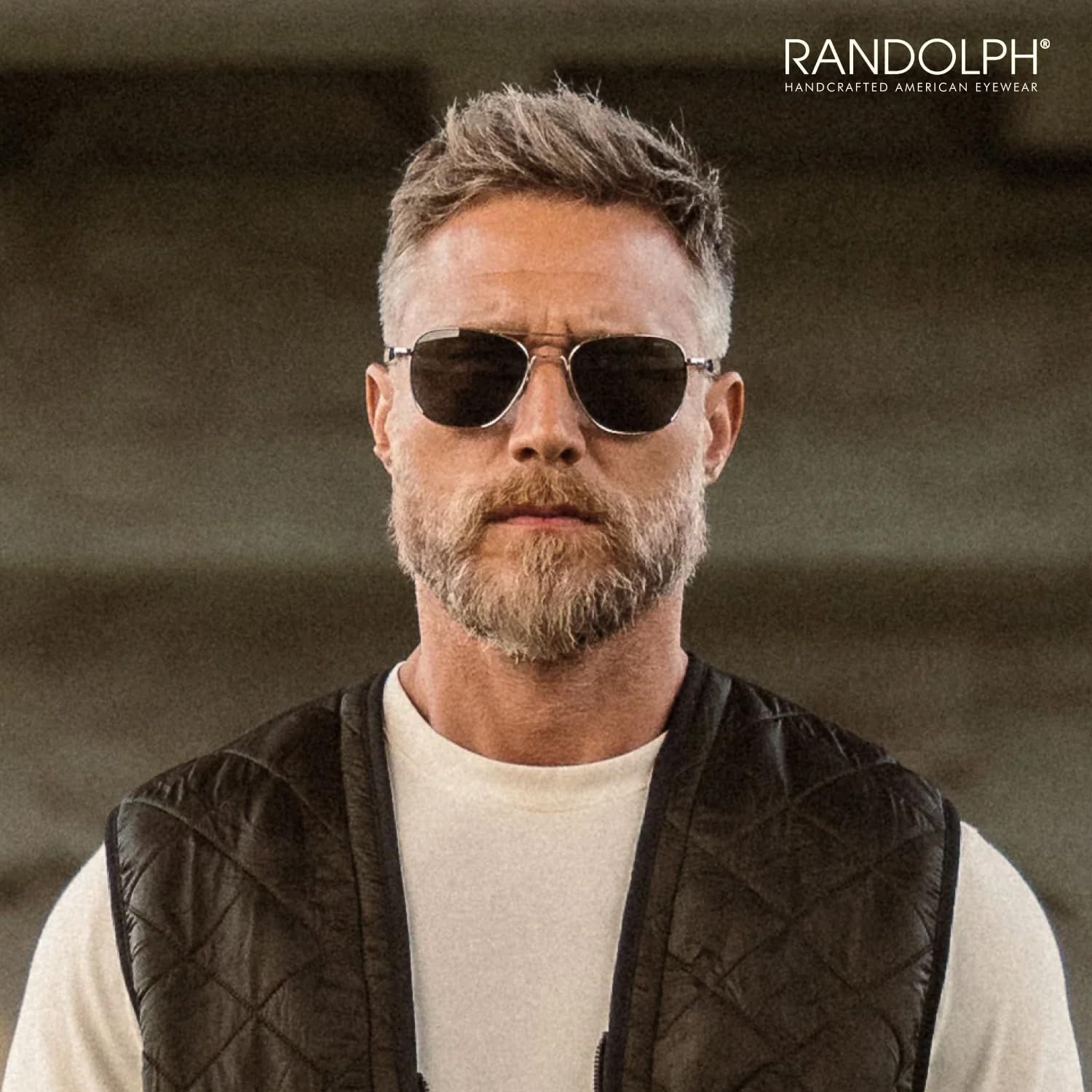 Randolph USA | Gunmetal Classic Aviator Sunglasses for Men or Women 100% UV