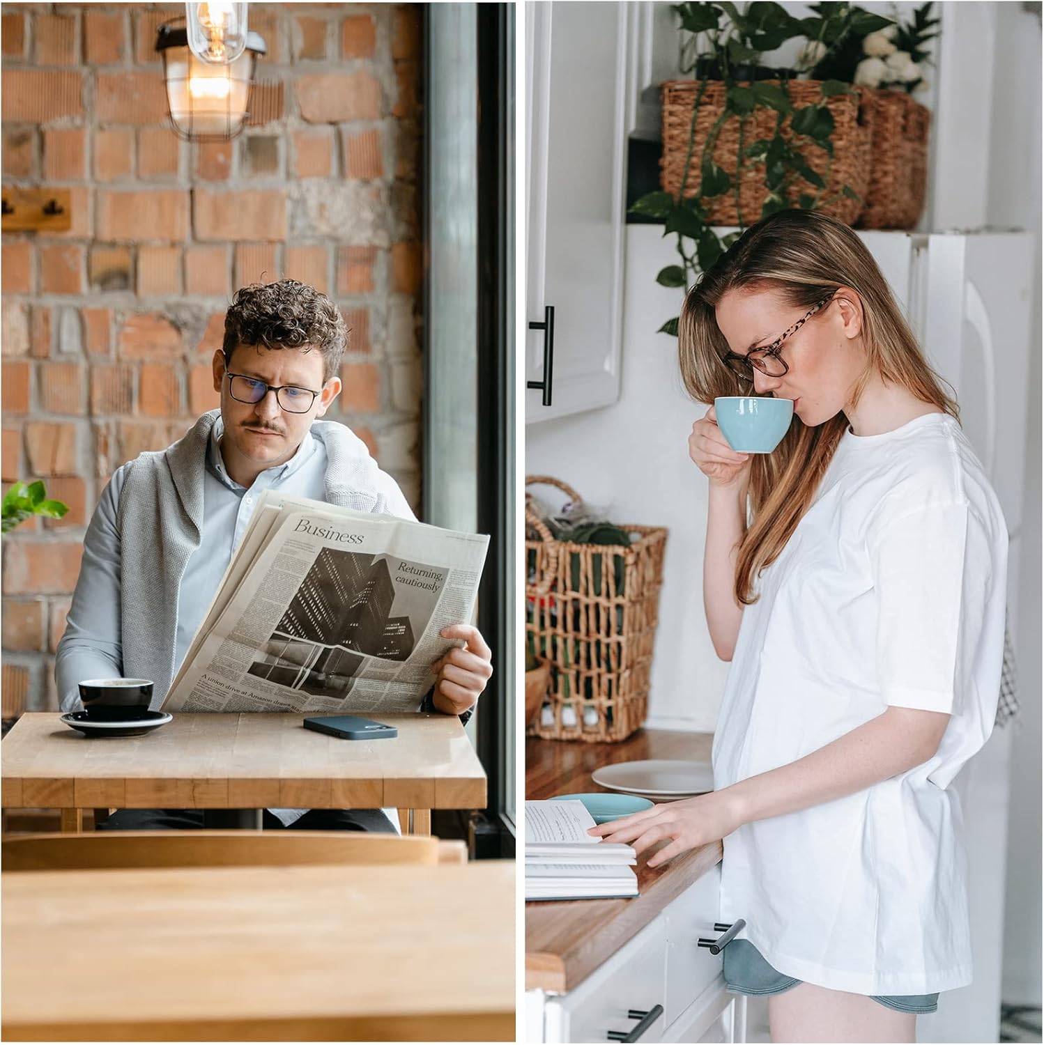 minlen Blue Light Blocking Glasses for Women/Men Clear Frame Square Eyeglasses Computer Gaming Screen Glasses