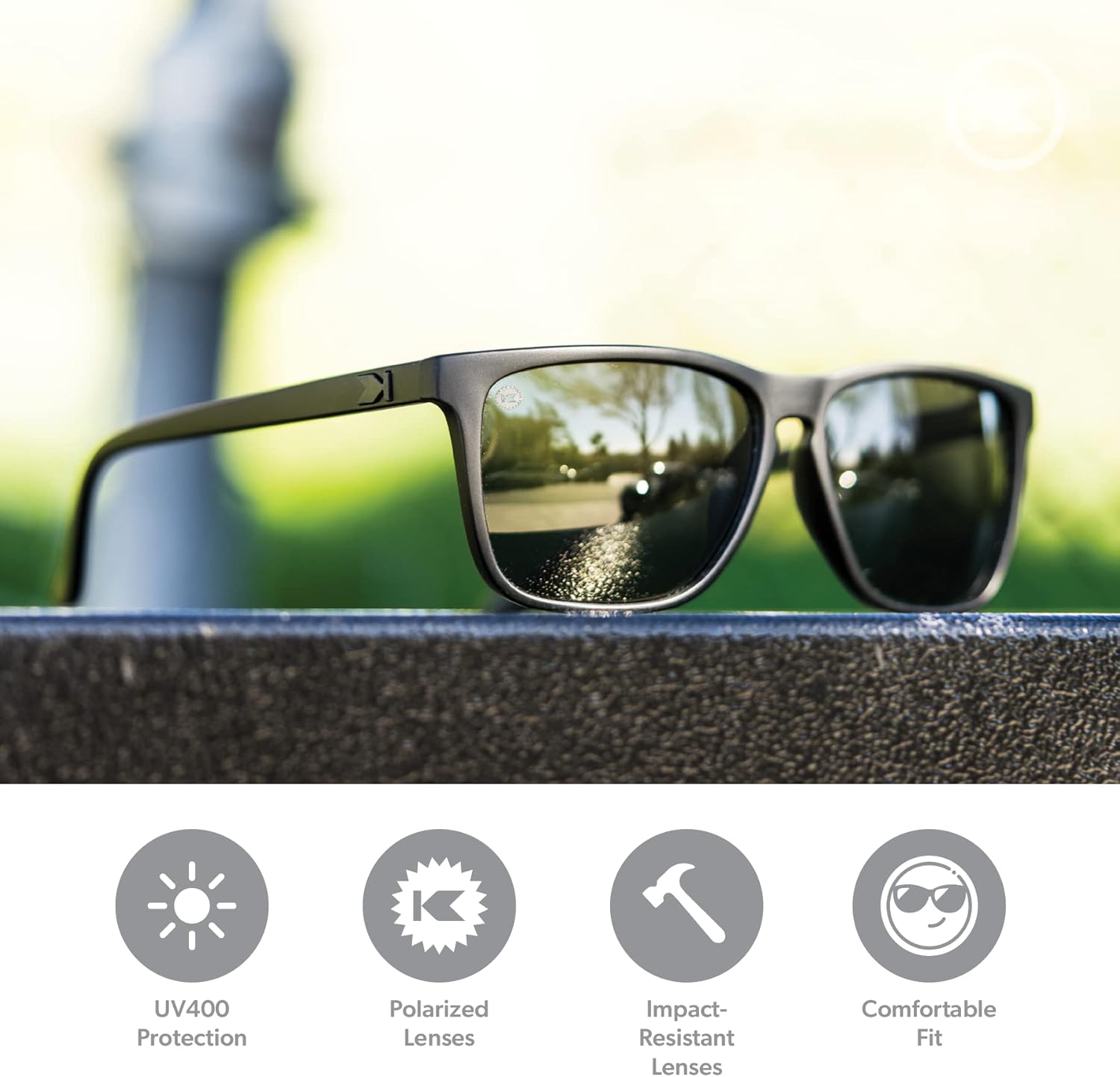 Knockaround Fast Lanes and Fast Lanes Sport Polarized Lightweight Sunglasses for Men & Women - UV400 Protection - Running