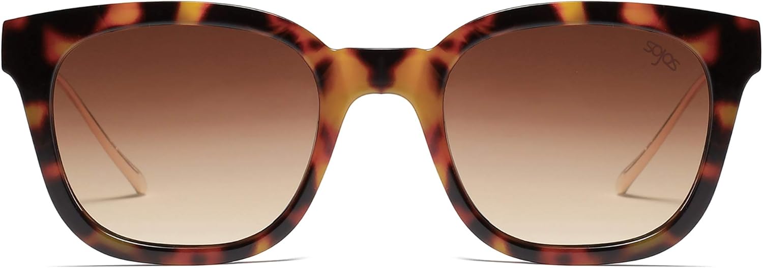 SOJOS Classic Square Polarized Sunglasses Womens Mens Retro Trendy UV400 Sunnies SJ2050