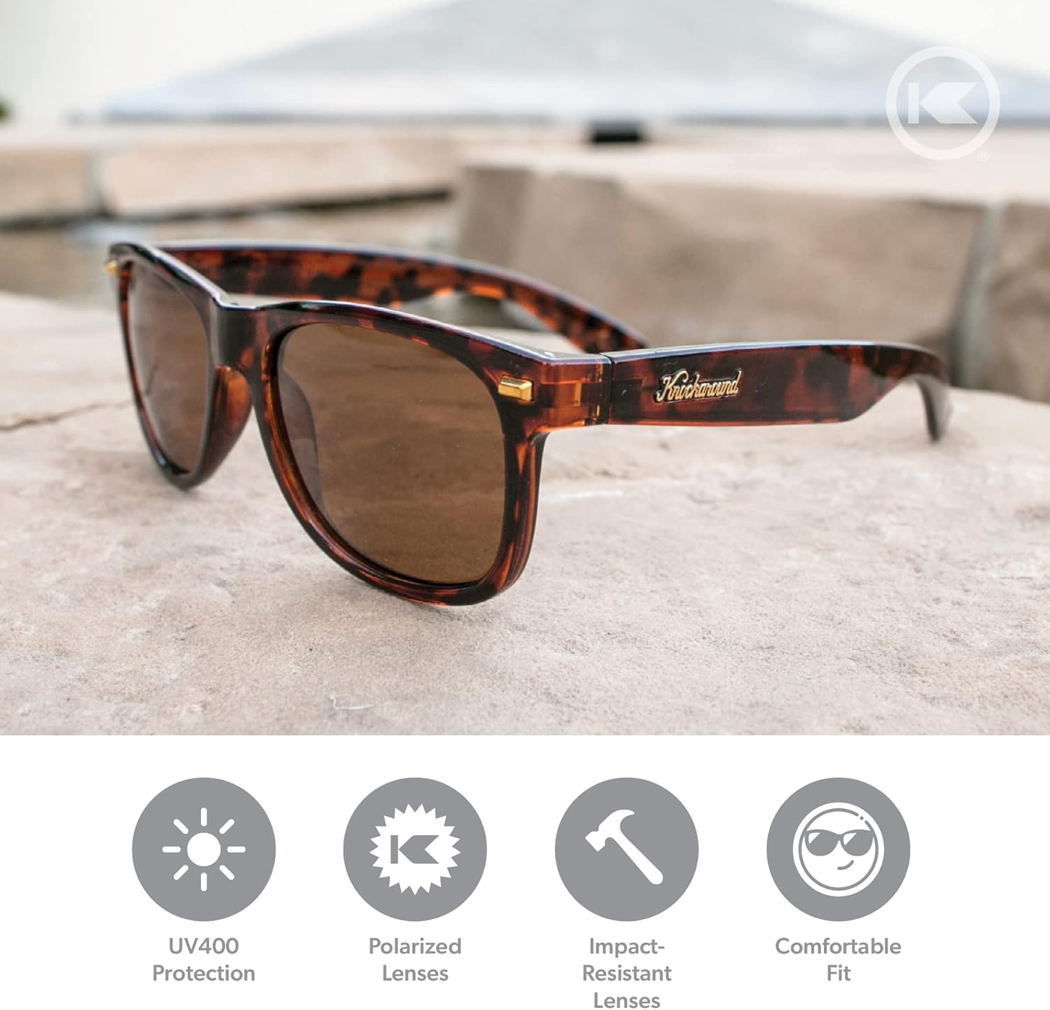 Knockaround Fort Knocks Polarized Sunglasses for Men & Women - UV400 Protection