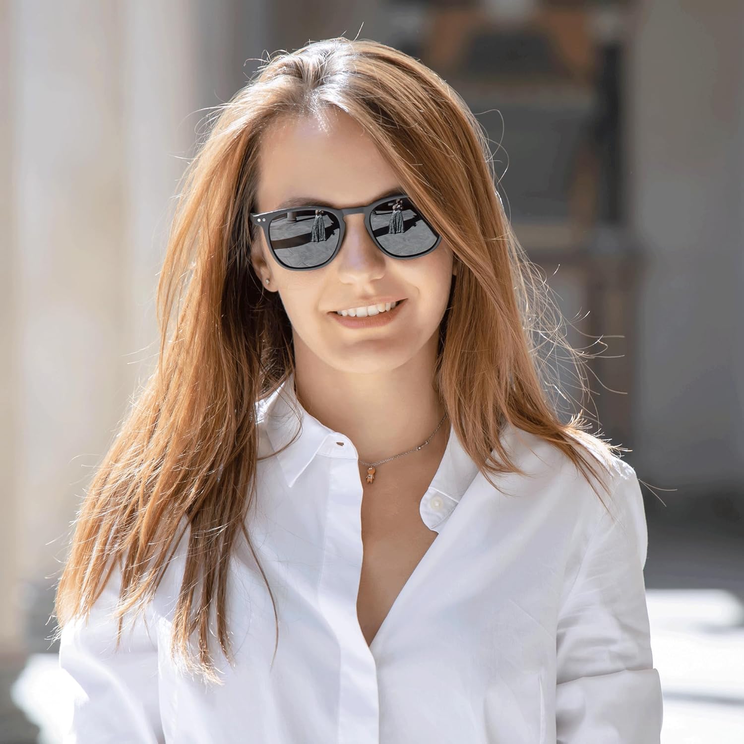 ZENOTTIC Polarized Sunglasses for Women Men: Retro Shades Round | Square Frame UV Protection 2 Pack