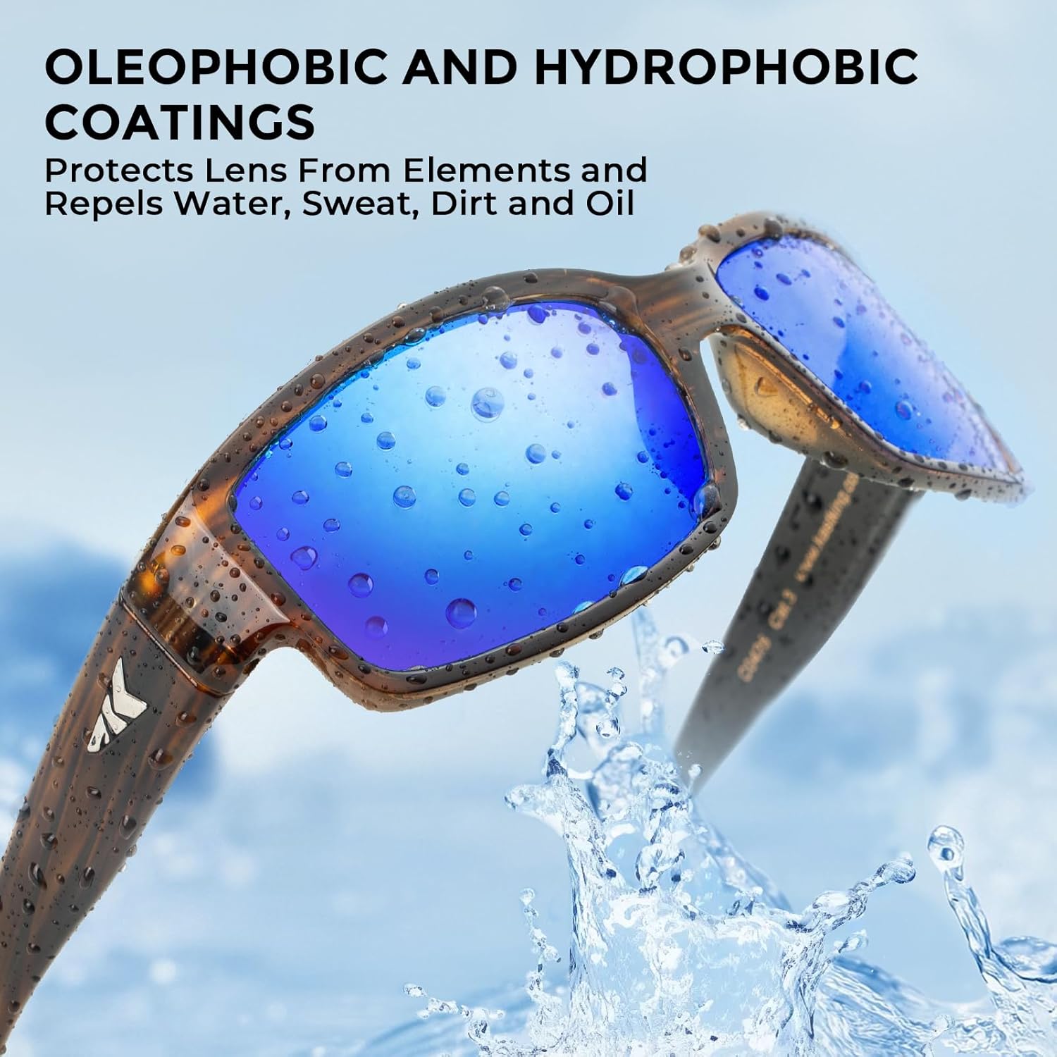 KastKing Skidaway Polarized Sport Sunglasses for Men and Women,Ideal for Driving Fishing Cycling and Running,UV Protection