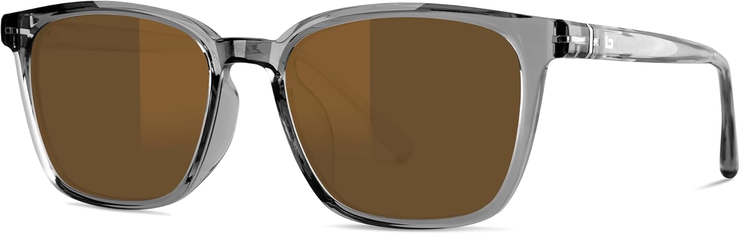 B.N.U.S Scratch-Resistant Polarized Sunglasses with Corning Glass Lenses for Superior Clarity and UV Protection