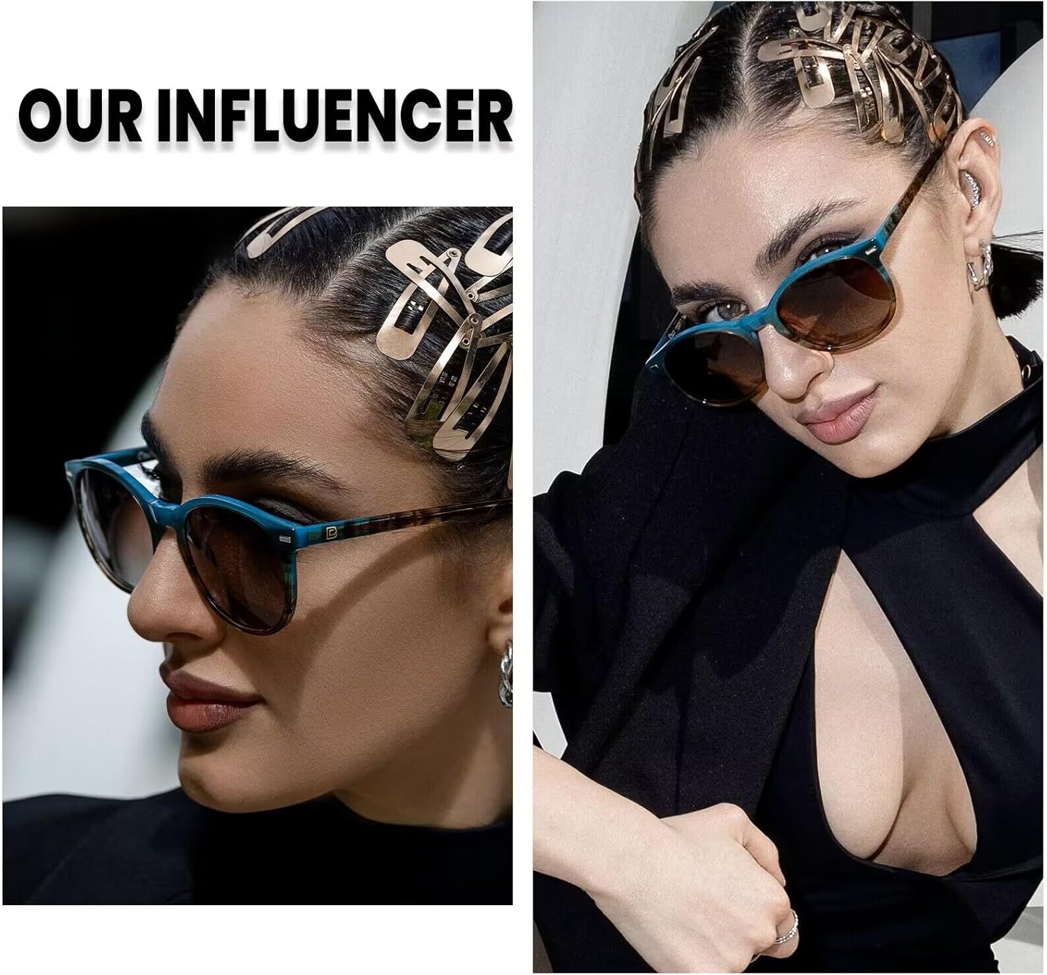 DUCO Polarized Sunglasses for Women Retro Round Women's Sunglasses Classic Vintage UV400 Shades DC1230