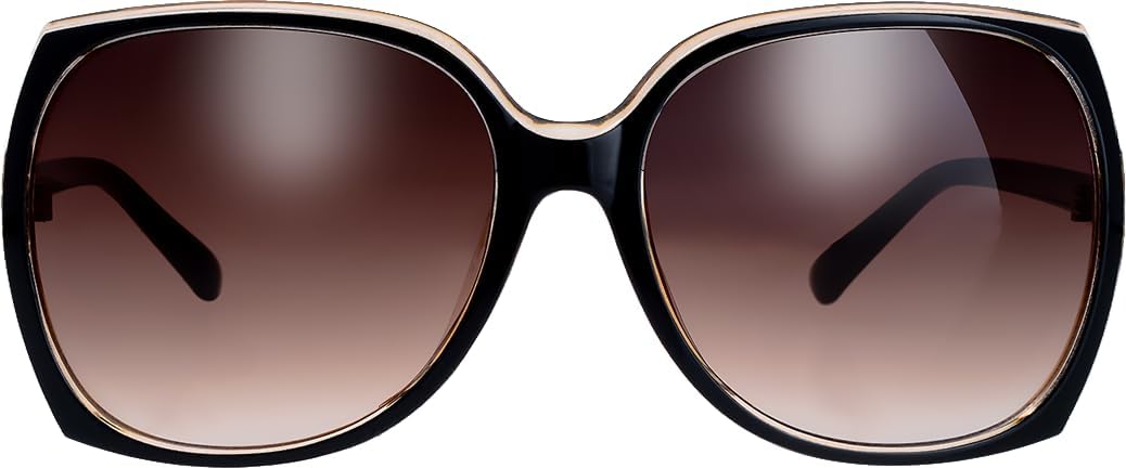 The Fresh Women's Oversized Square Jackie O Cat Eye Hybrid Butterfly Fashion Sunglasses - Exquisite Packaging
