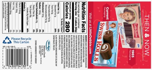 Little Debbie Swiss Rolls, 13 Ounce