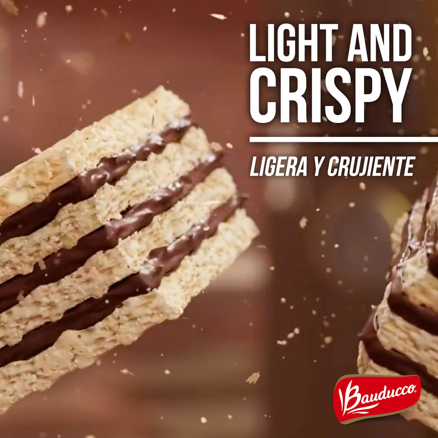 Bauducco Hazelnut Wafers - Crispy Wafer Cookies With 3 Delicious, Indulgent Decadent Layers of Hazelnut Flavored Cream - Delicious Sweet Snack or Desert - 5.0 oz (Pack of 1) - Image 3