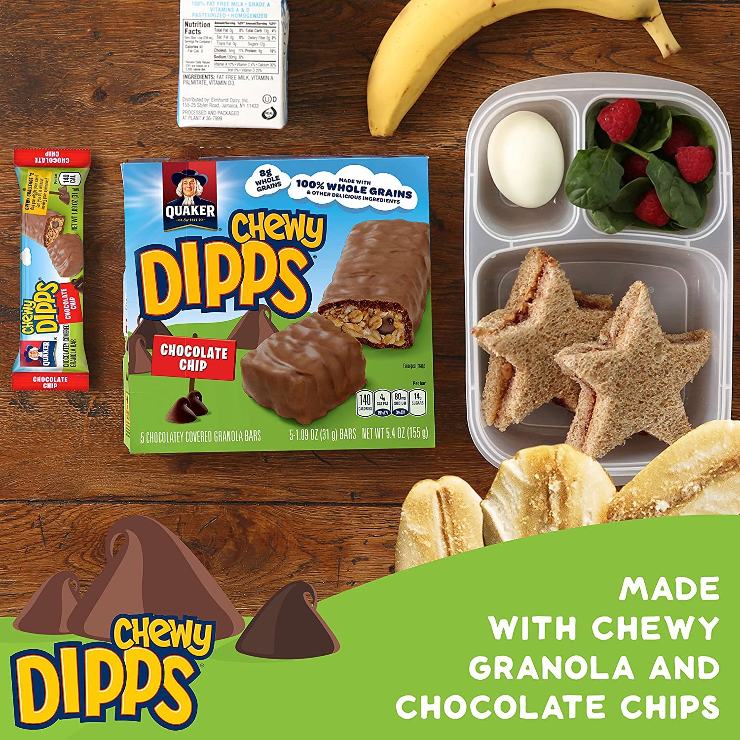 Quaker Chewy Dipps Chocolate Chip 24ct - Image 3