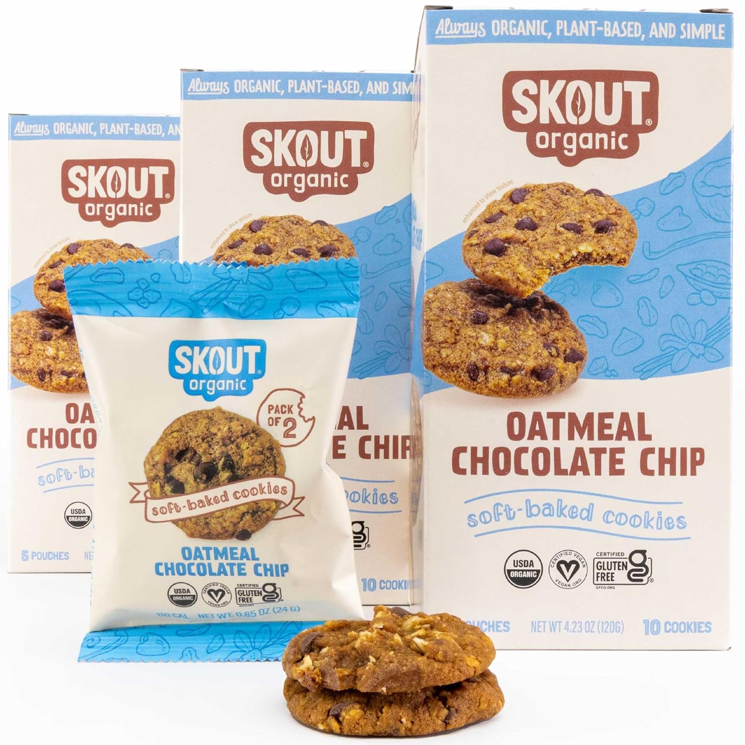Skout Organic Double Chocolate Soft Baked Cookie (3 Pack) | Soft Baked Cookies | Plant-Based | Vegan | Gluten, Dairy, & Soy Free - Image 7