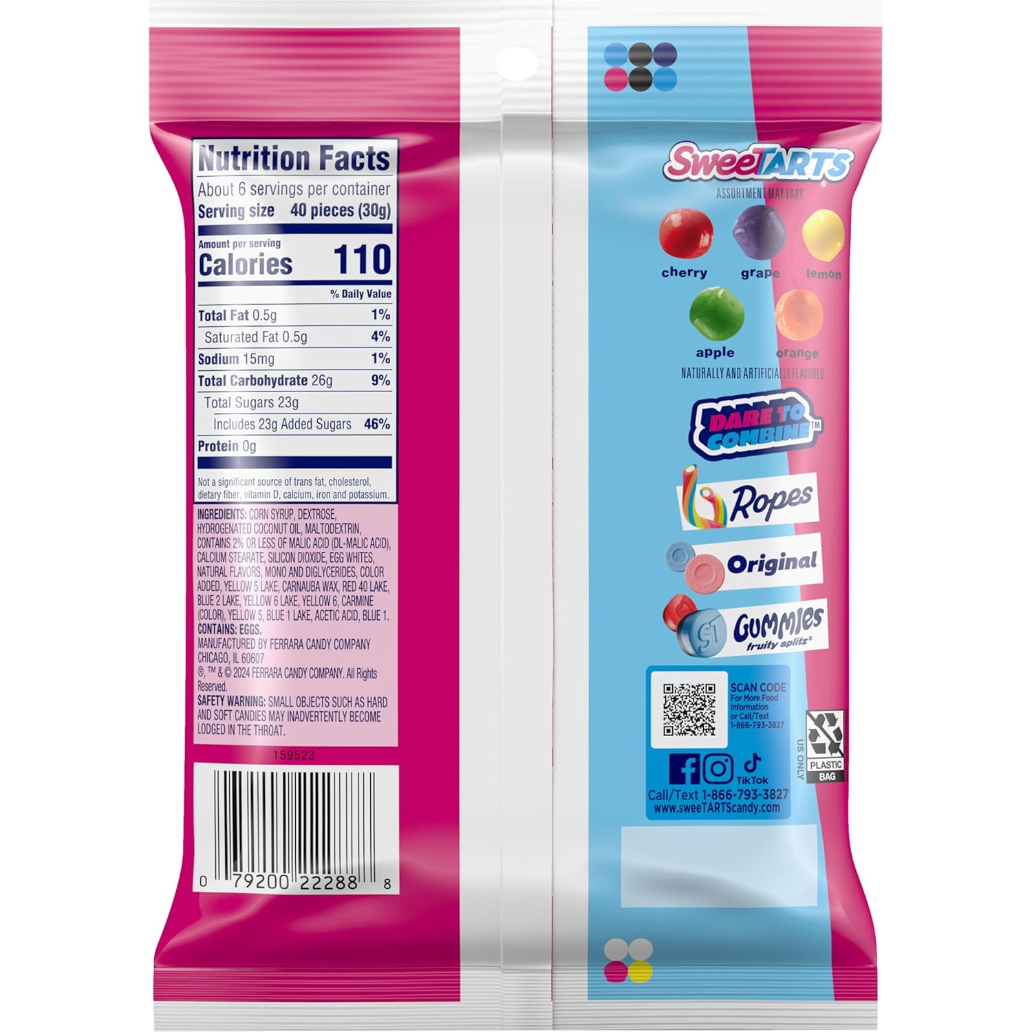 SweeTARTS Mini Chewy, Candy, Mixed Fruit, 6 oz - Image 7