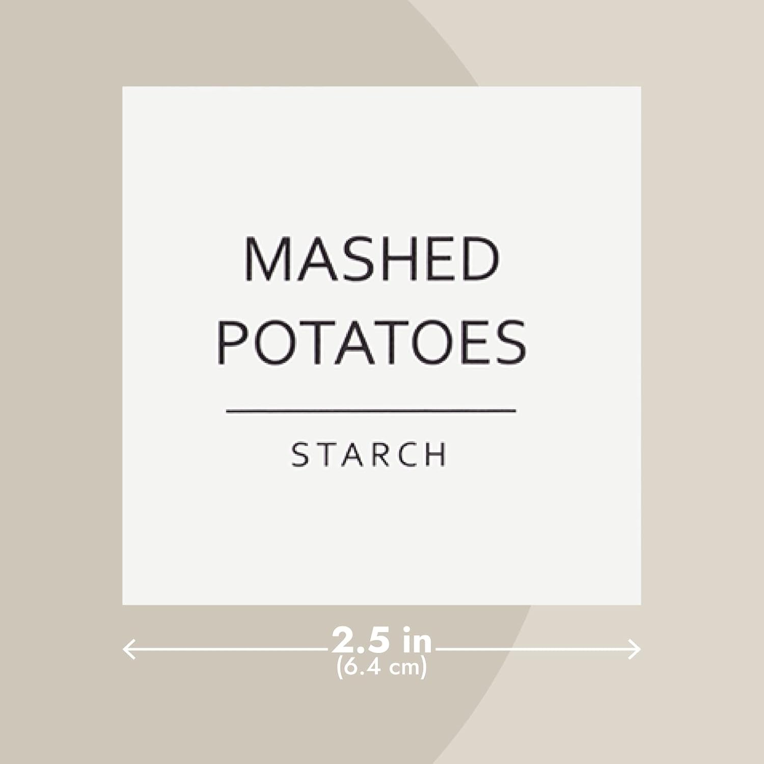 Talented Kitchen Pantry Labels for Containers - 144 Matte Vinyl Stickers, 2.5 x 2.5 in, Black on White, Water Resistant - Food Labels & Ingredient Stickers for Spice Jars & Baking Organization - Image 2