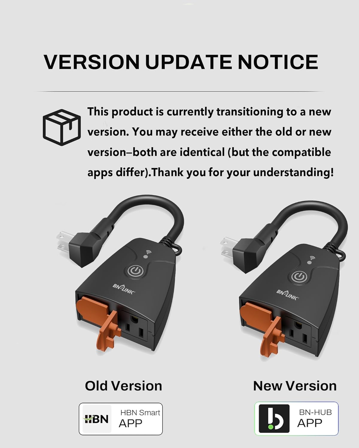 Outdoor Smart WiFi Plug, HBN Heavy Duty Wi-Fi Timer with Two Grounded Outlet, Wireless Remote Control by App Compatible with Alexa and Google Home Assistant 2.4 GHz Network only, ETL Listed (1 Pack)