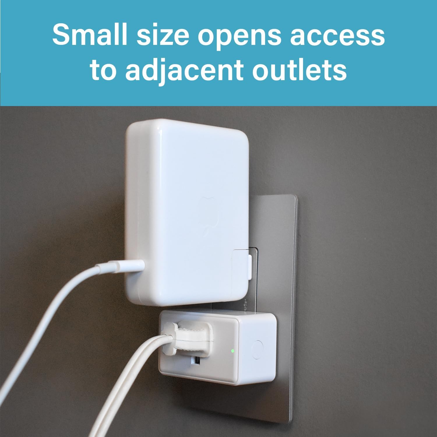 Legrand Radiant® Wi-Fi Matter Smart Plug Matter Hub Required 15A, Easy Setup, Enhanced Compatibility with Apple HomeKit, Google Home, Alexa & SmartThings, Easy Wi-Fi Connectivity w/ Matter (1 Pack)