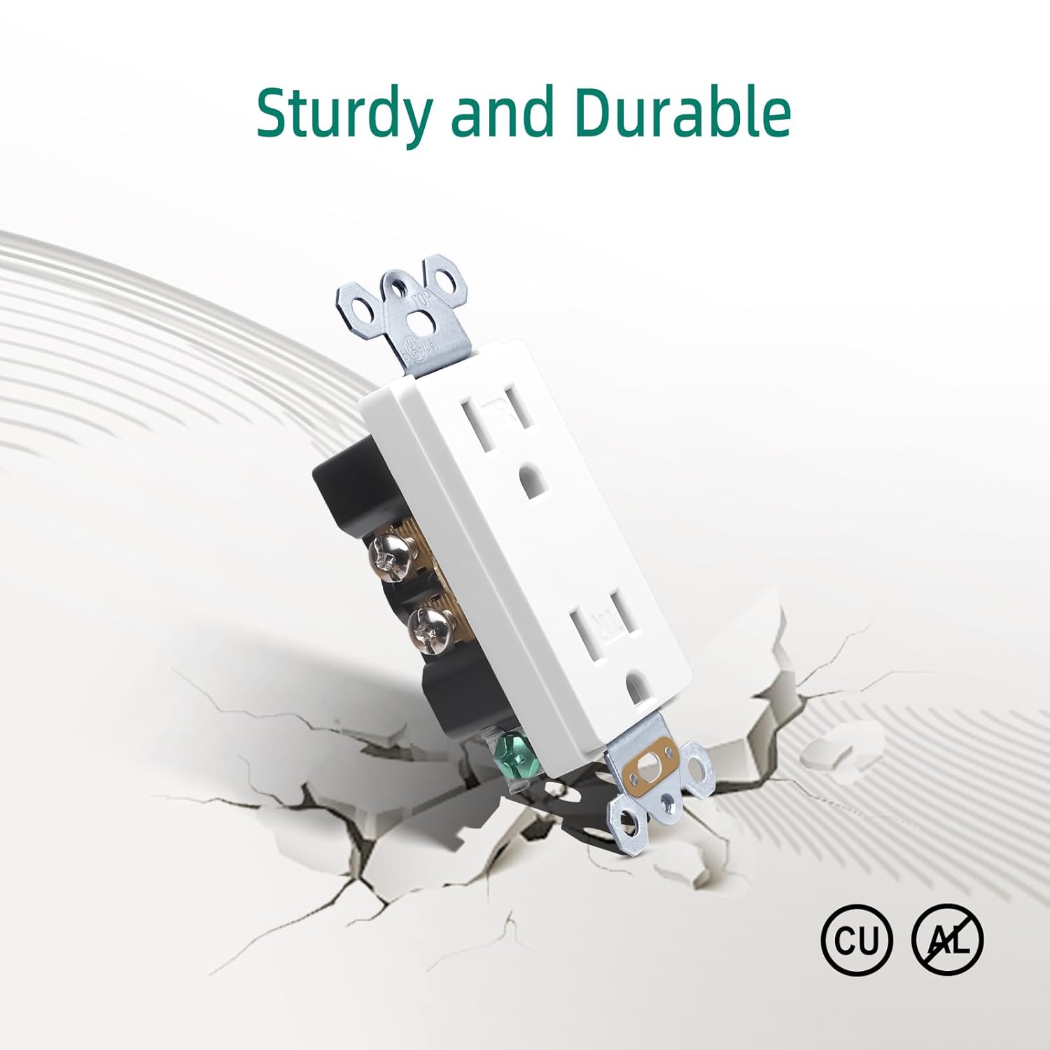 4pcs 15A Smart Plug Mini Bundle with 15A 10pcs Duplex Receptacle Electrical Outlet - Image 5