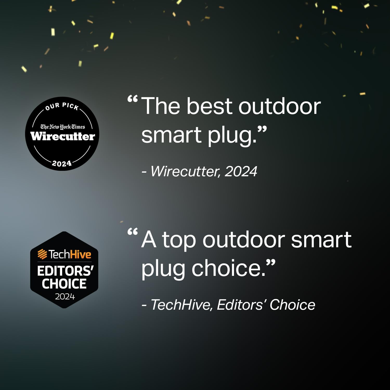 TP-Link Tapo Matter Outdoor Smart Plug, 2 Individual outlets, IP65 Weather Resistance, Works with Apple Home, Alexa, Google Home, Long Wi-Fi Range, 2.4G Wi-Fi Only, ETL Certified(Tapo P400M)