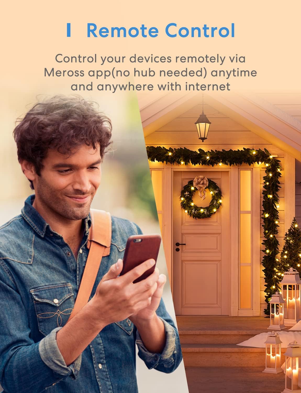 meross Outdoor Smart Plug Compatible with Apple HomeKit, Siri, Alexa, Google Assistant and SmartThings, Waterproof Outdoor Outlet, Remote & Voice Control, Timer, FCC and ETL Certified - Image 2