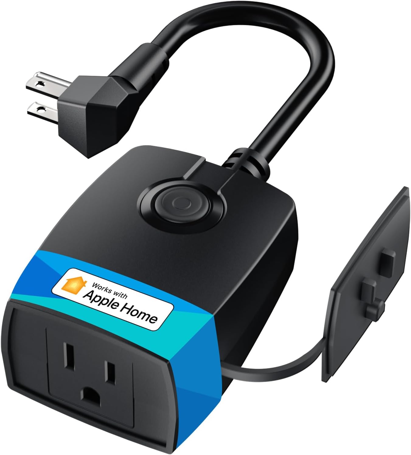 meross Outdoor Smart Plug Compatible with Apple HomeKit, Siri, Alexa, Google Assistant and SmartThings, Waterproof Outdoor Outlet, Remote & Voice Control, Timer, FCC and ETL Certified - Image 8