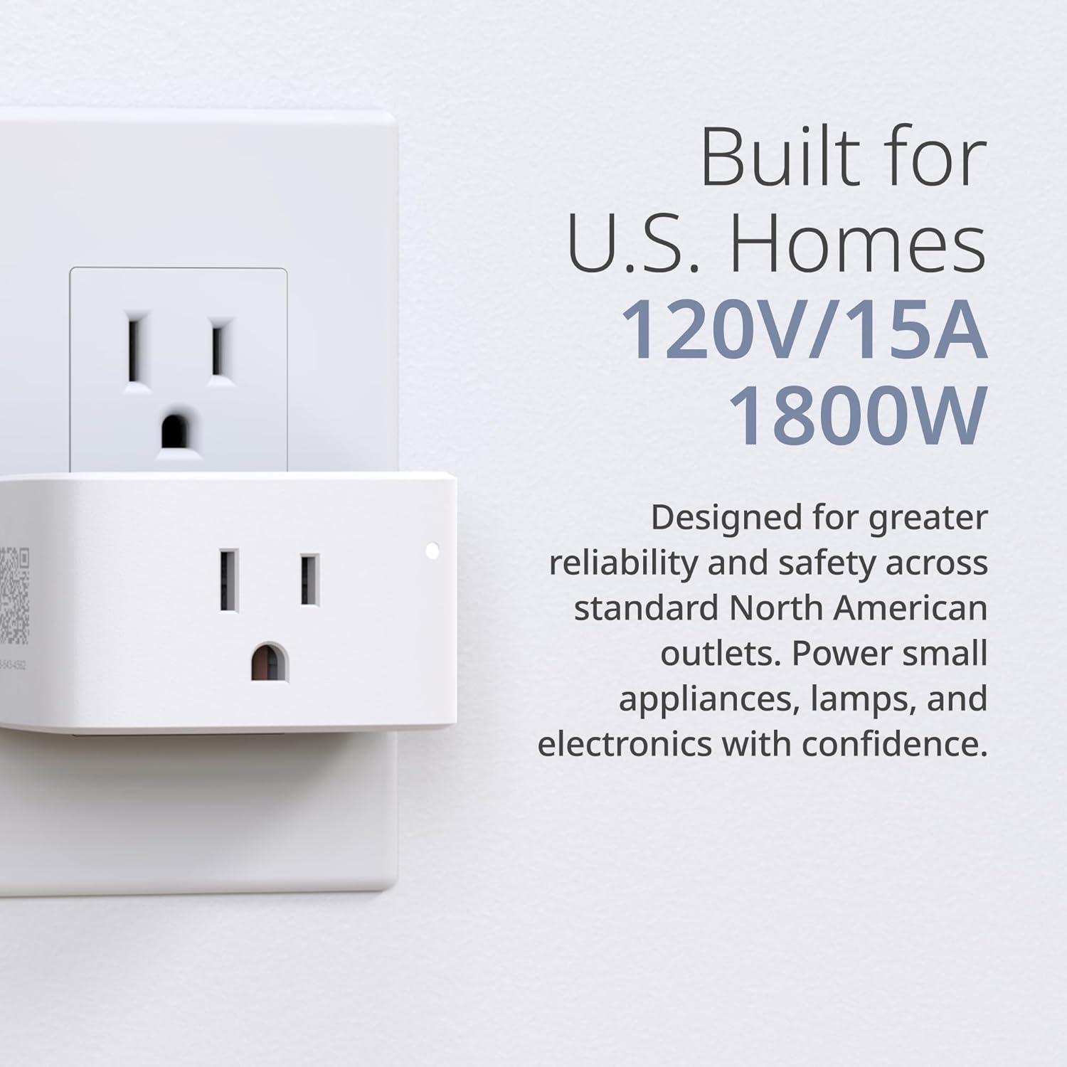 D-Link PM-01M Wi-Fi Smart Plug, Aquila PRO AI & Matter Supported, Compact Design, 15A/1800W Max, Energy Monitoring, Easy Bluetooth Setup, Works with Alexa & Google Home, Flame-Retardant, UL Certified
