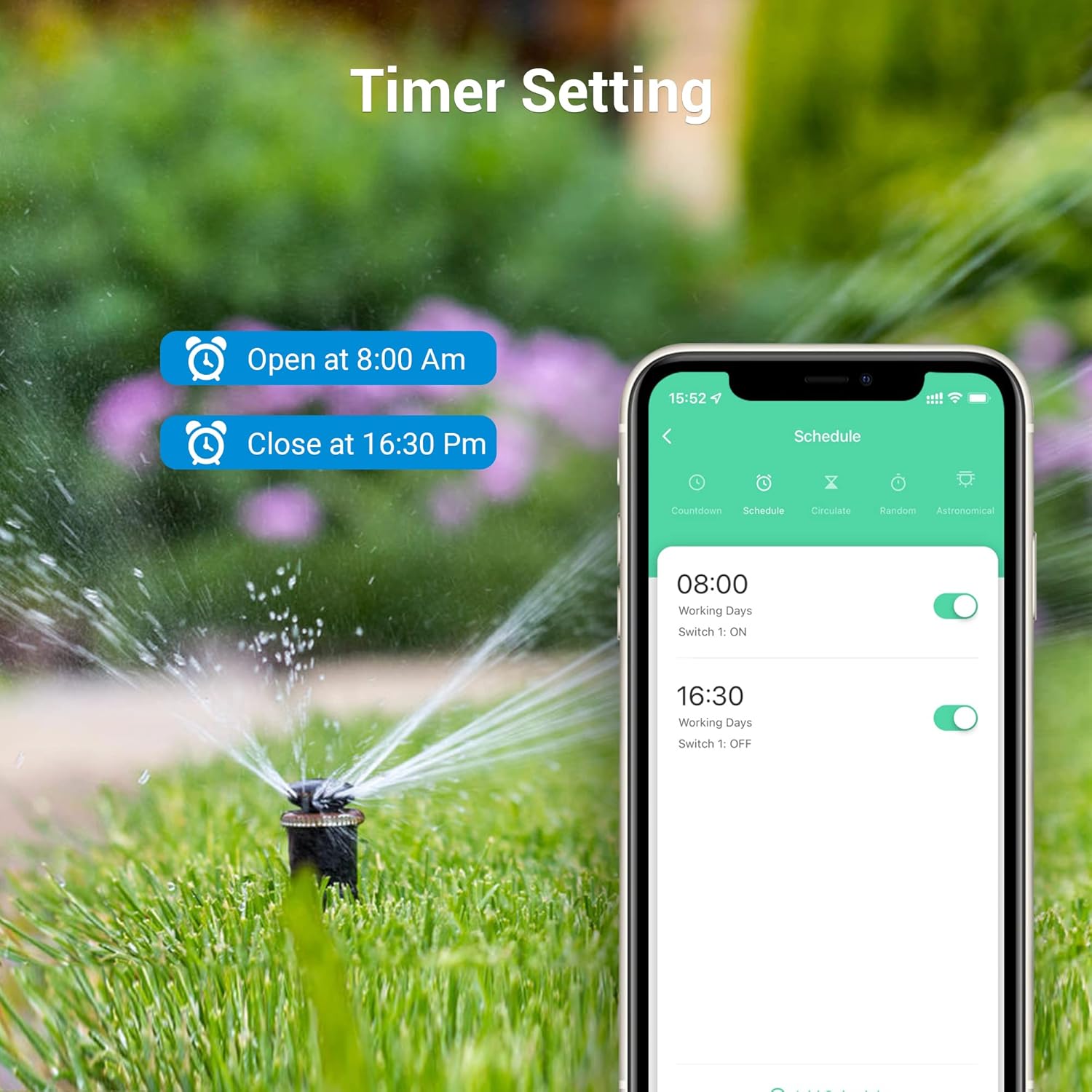 DEWENWILS WiFi Smart Yard Stake Plug with 6 Outlets, Voice Control, Waterproof Power Stake Timer with 6Ft Cord, Alexa&Google Assistant Compatible, 1875W/15A, for Outdoor Decoration Lights - Image 3