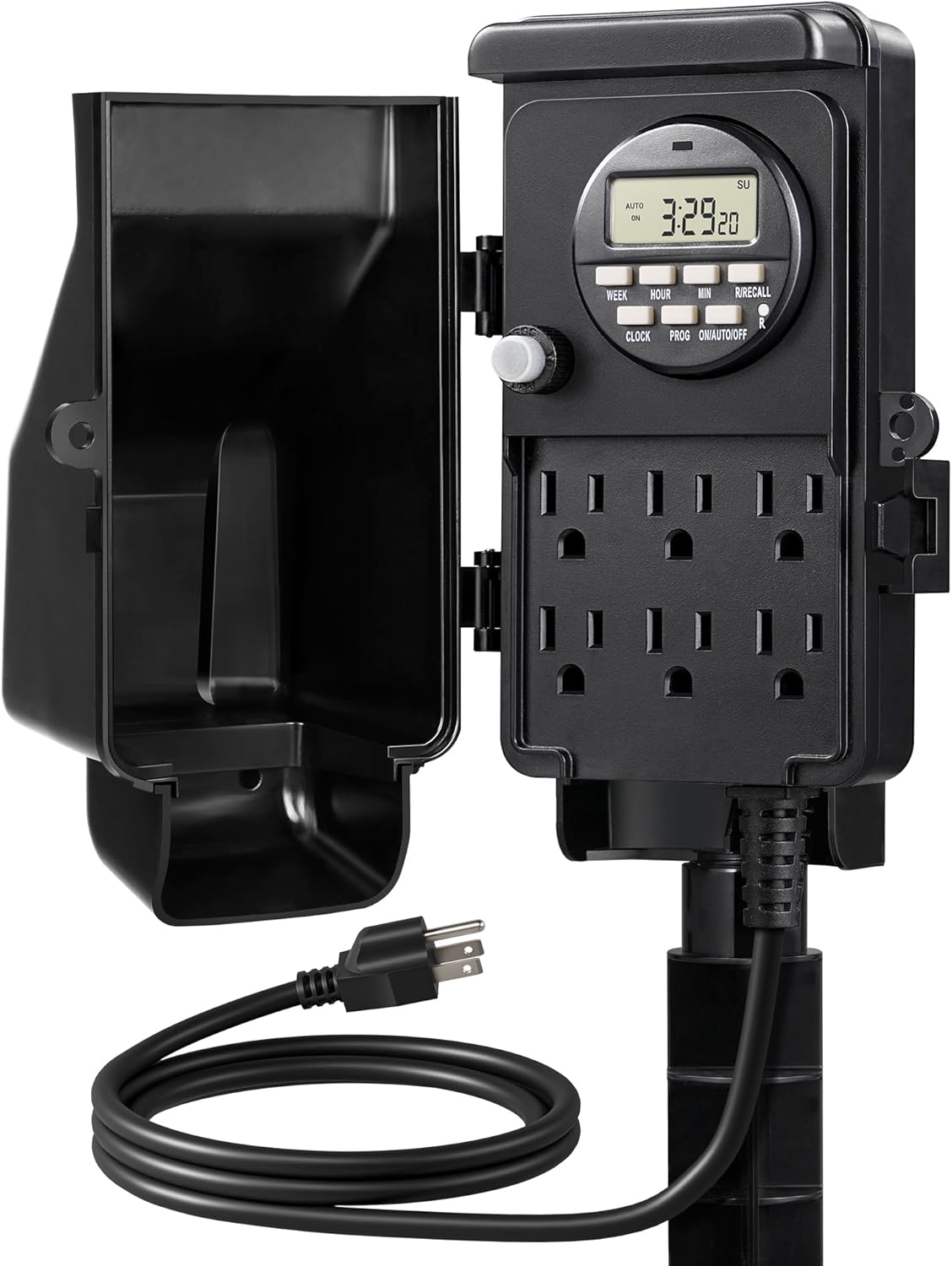 DEWENWILS WiFi Smart Yard Stake Plug with 6 Outlets, Voice Control, Waterproof Power Stake Timer with 6Ft Cord, Alexa&Google Assistant Compatible, 1875W/15A, for Outdoor Decoration Lights - Image 7