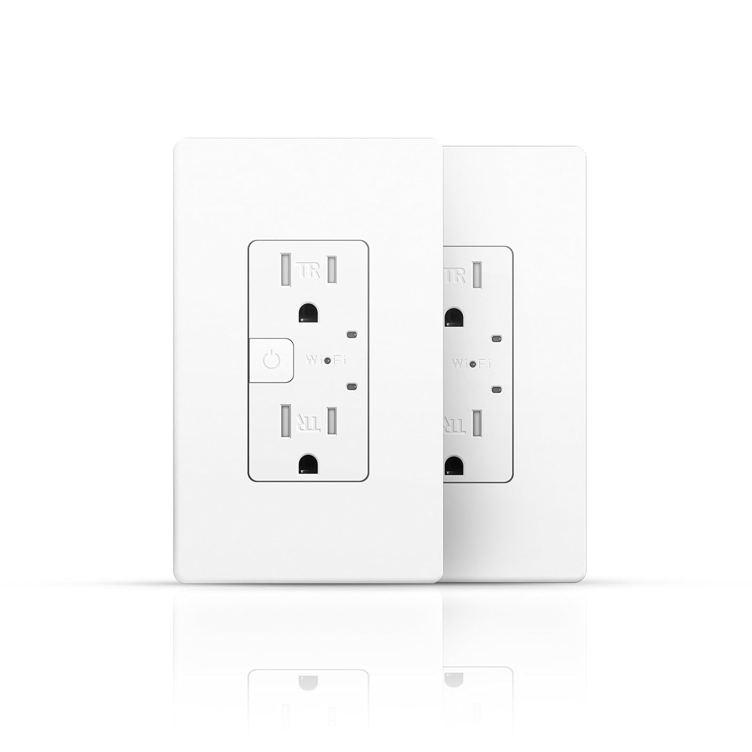 TOPELER Smart Wall Outlet with 2 Individually Controlled Ports, 15Amp TR Receptacle Control Appliances from Anywhere, 2.4 GHz WiFi Outlet Work with Alexa & Google Home, White, ETL & FCC Approval - Image 8