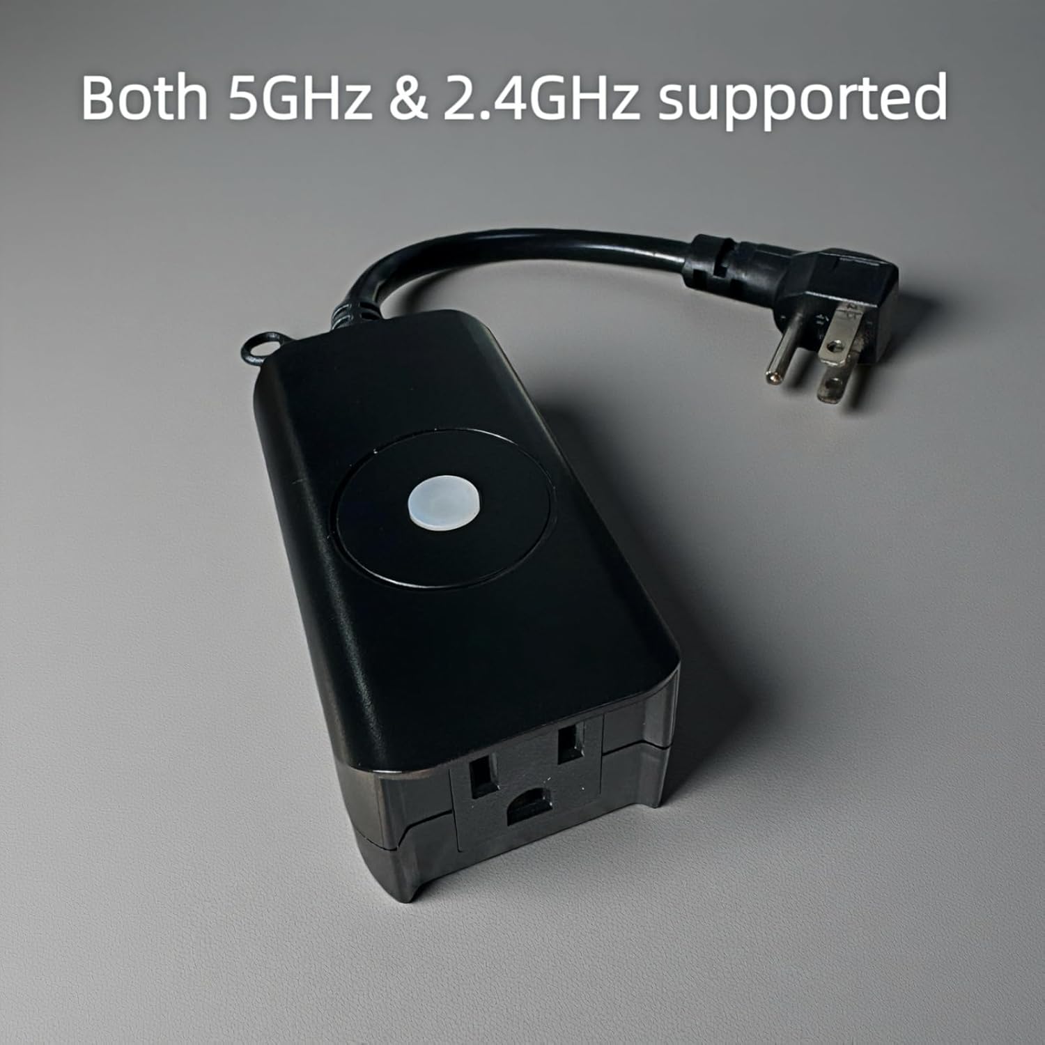 5GHz & 2.4 GHz Smart WiFi Plug, Outdoor Use, IP44 15 Amps,One Grounded Outlet, Heavy Duty, Alexa and Google Home Assistant, ETL Listed