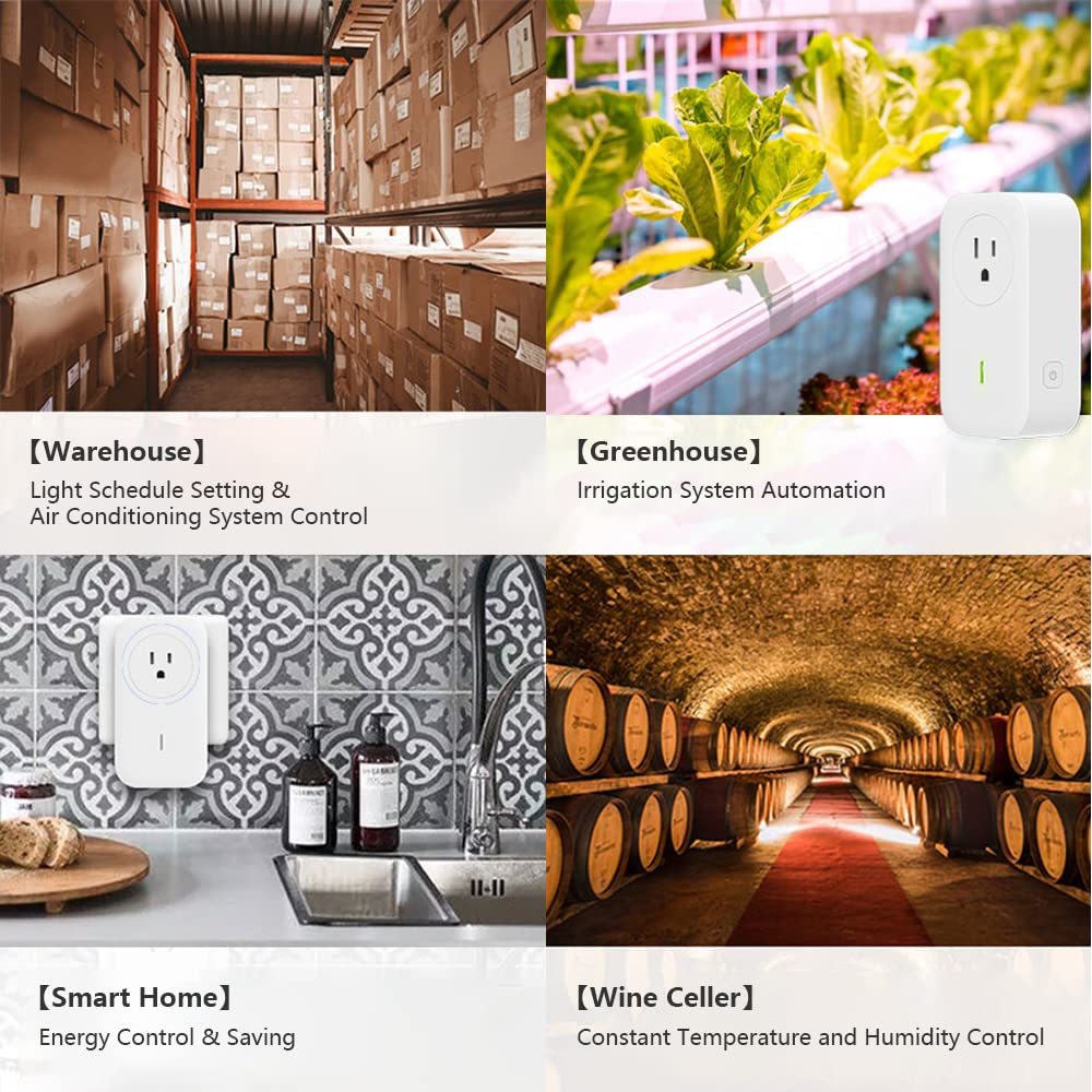 UBiBot SP1 Smart Plug, WiFi Outlet Socket Remote Control, Compatible with Alexa & IFTTT, Energy Monitoring and Timer Function, Delayed Switch, Temperature Monitoring (2.4G WiFi only, No hub Required) - Image 5