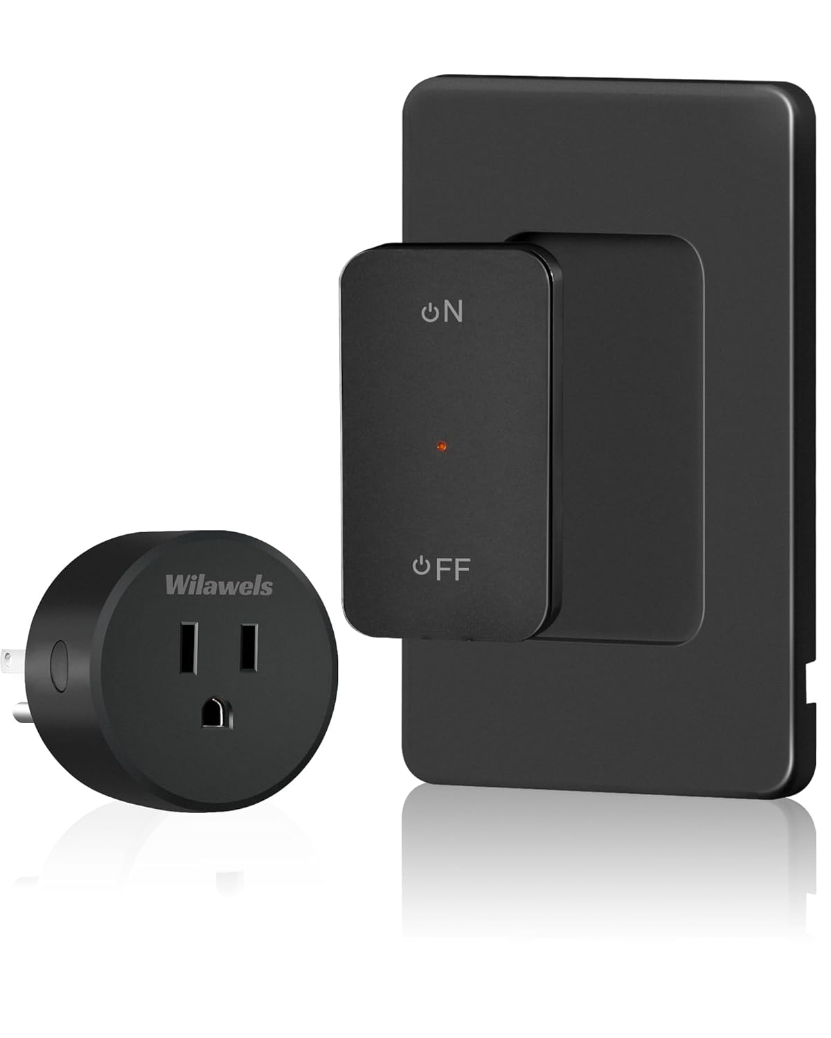Remote Control Outlet, WILAWELS Wireless Light Switch with Magnetic Base, On Off Remote Outlet Switch for Lights, Lamps, Fan, Appliance, 100ft RF Range, 15A/1875W, One Remote for Two Plugs W09RC1206 - Image 9