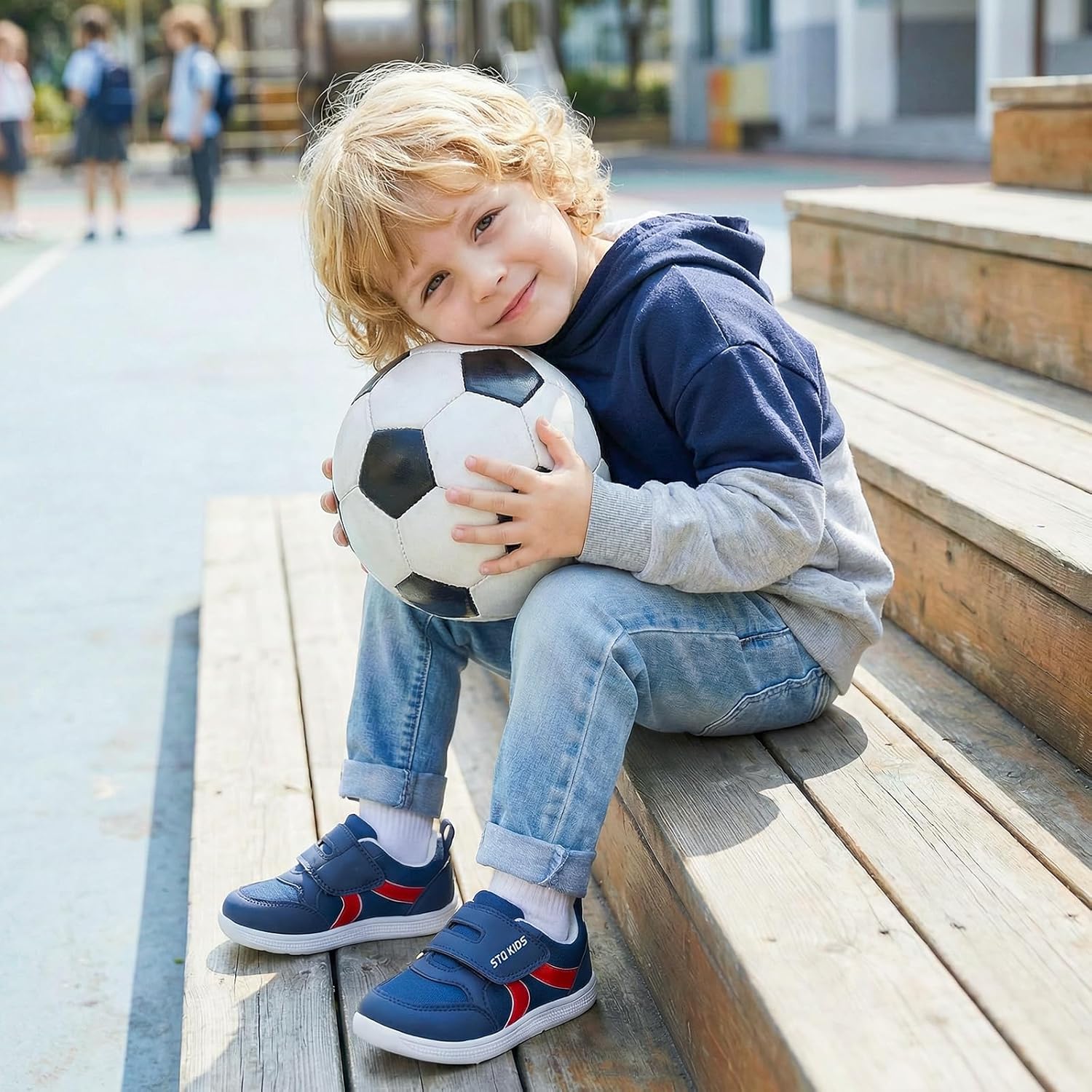 Toddler Wide Toe Box Barefoot Shoes Boys Girls Sneakers Kids Tennis Shoes Preschool Non Slip Lightweight Comfortable First Walking Shoes Running Outdoor Activities
