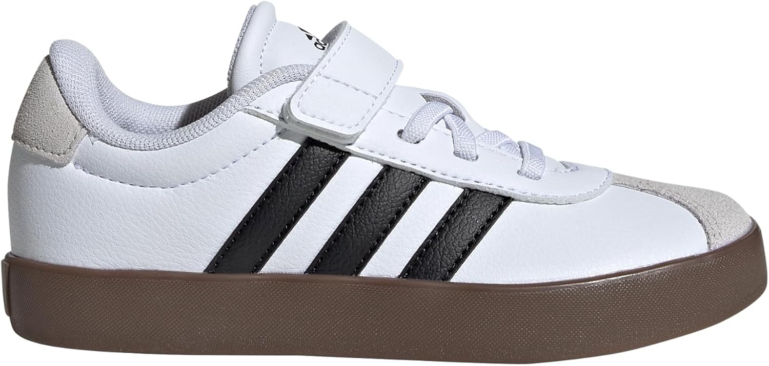 Adidas Unisex-Child Vl Court 3.0 Elastic Lace & Strap