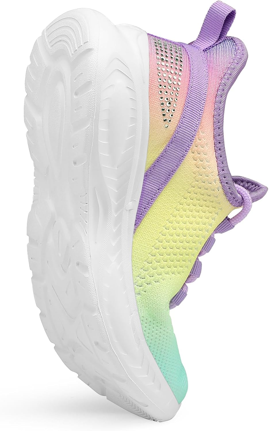 RUNSIDE Girls Lightweight Sneakers Kids Lace-up Tennis Running Shoes, Breathable Walking Shoes for Toddler/Little Kid/Big Kid - Image 3
