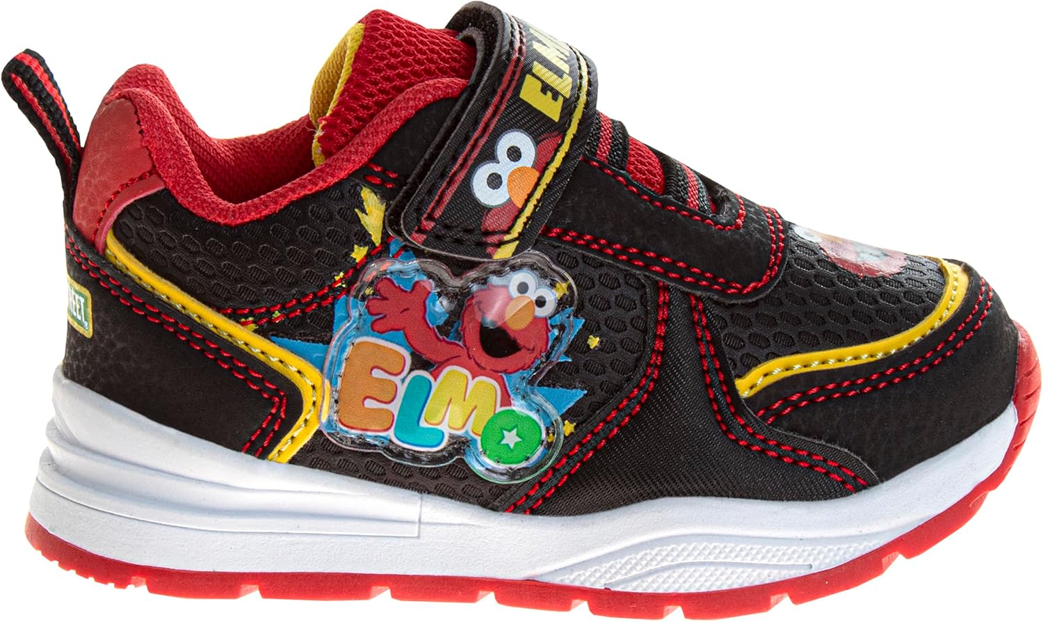 Sesame Street Sneakers for Kids with Led Light Breathable Running Tennis Athletic Shoes for Boy Girl 5-10 Toddler 11 Little Kid