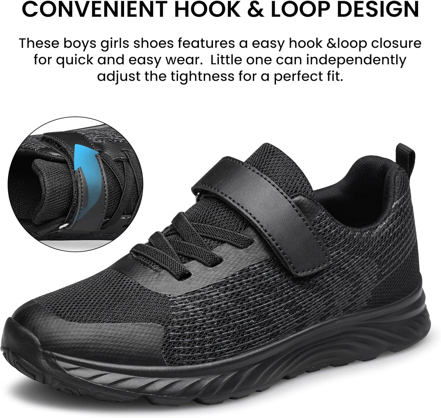 CASOSTELLY Boys Boys Shoes Kids Sneakers Unisex Non-Slip Lightweight Breathable Running Tennis Athletic Shoes for Toddler/Little Kid/Big Kid - Image 2
