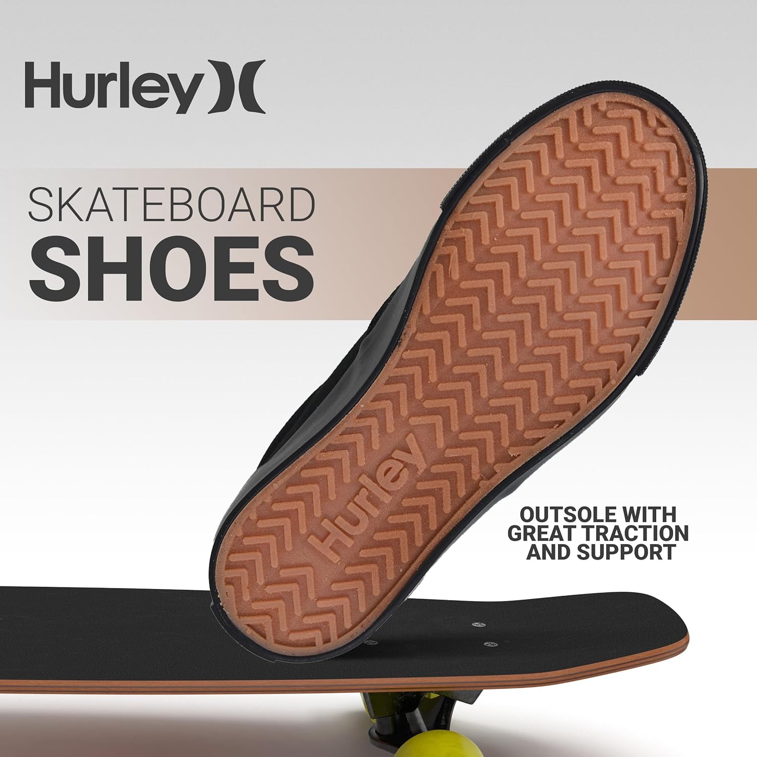Hurley Marley Kids Lace Up Canvas Sneakers u2013 Low Cut Skateboarding Shoes for Kids, Sports Shoes for Boys and Girls - Image 3