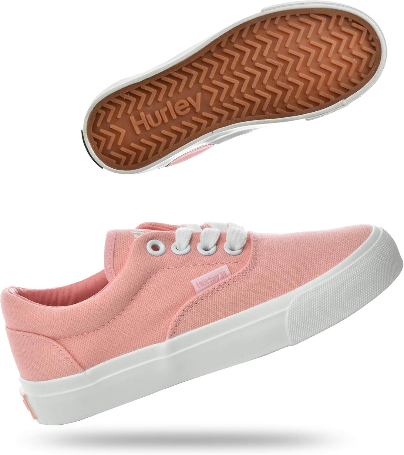 Hurley Marley Kids Lace Up Canvas Sneakers u2013 Low Cut Skateboarding Shoes for Kids, Sports Shoes for Boys and Girls - Image 8