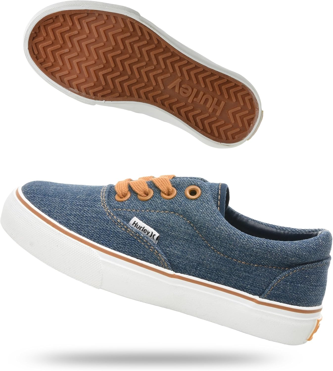 Hurley Marley Kids Lace Up Canvas Sneakers u2013 Low Cut Skateboarding Shoes for Kids, Sports Shoes for Boys and Girls - Image 9
