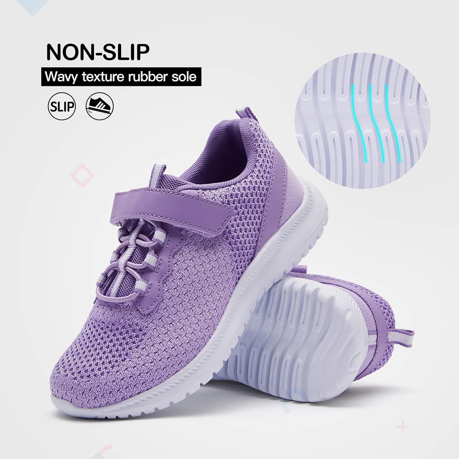 RUNSIDE Kids Shoes, Boys Girls Sneakers Lightweight Athletic Walking/Running Tennis Shoes(Toddler/Little Kid/Big Kid) - Image 3