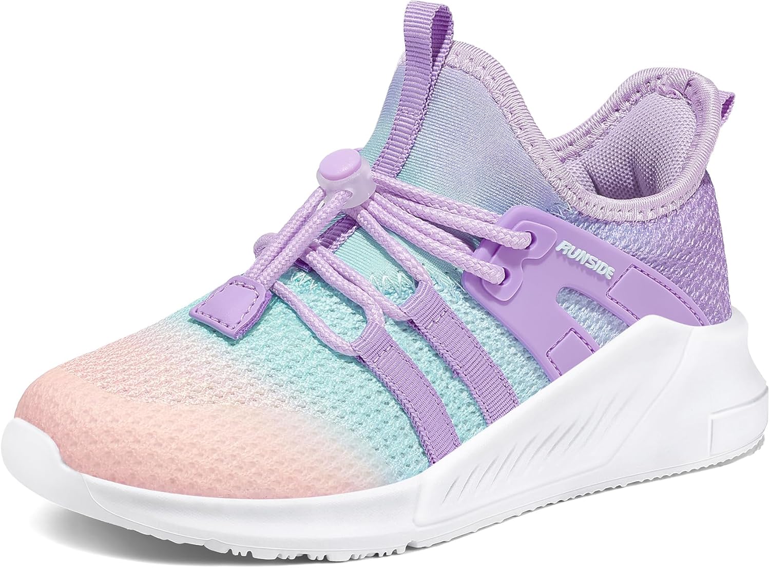 RUNSIDE Girls Tennis Shoes Lightweight Sports Kids Sneakers Lace-up for Running/Walking, Toddler/Little Kid/Big Kid - Image 7