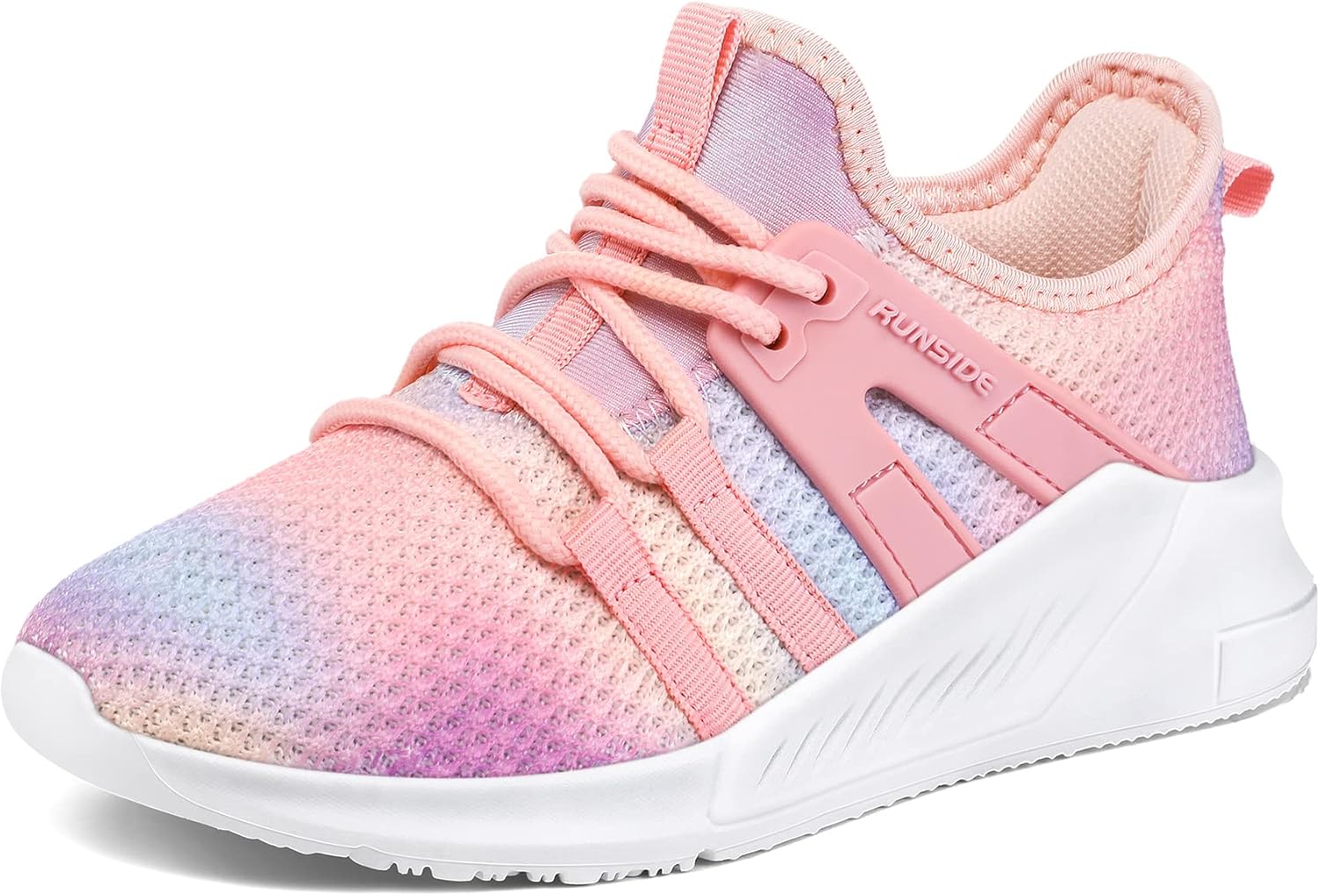 RUNSIDE Girls Tennis Shoes Lightweight Sports Kids Sneakers Lace-up for Running/Walking, Toddler/Little Kid/Big Kid - Image 9