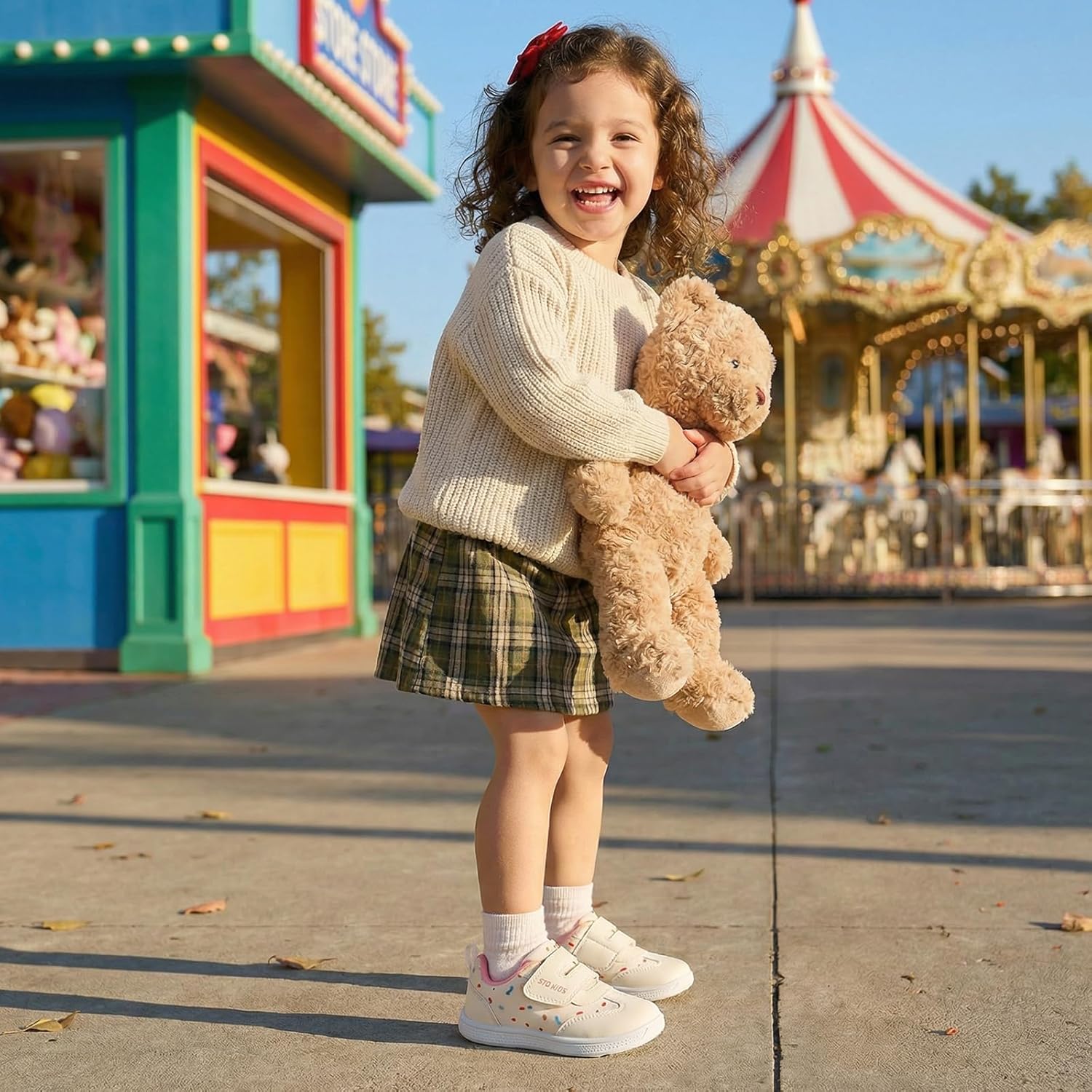 STQ KIDS Wide Toe Box Toddler Shoes Zero Drop Boys Girls Barefoot Shoe Non-Slip Little Kids Sneakers for First Walking