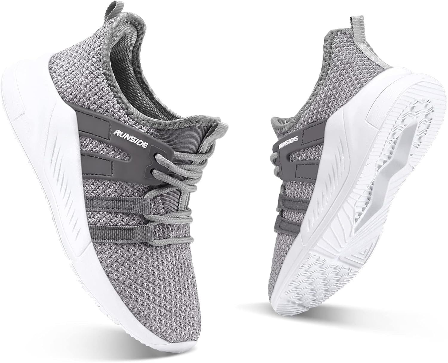 RUNSIDE Boys Girls Tennis Shoes Kids Lightweight Breathable Sneakers Lace-up Running Athletic Shoes for Toddler/Little Kid/Big Kid - Image 2
