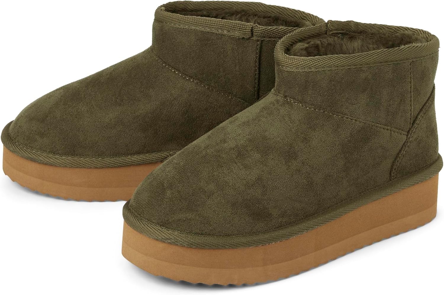 The Children's Place girls Girls Mini Ankle Platform Boot, Faux-fur Lined