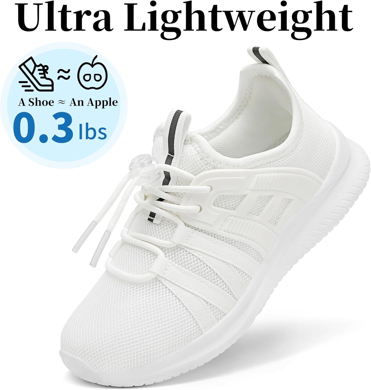 TOTOMONA Boys Girls Sneakers Lightweight Kids Tennis Shoes Breathable Running Shoes Comfortable Toddler/Little Kid/Big Kid - Image 2