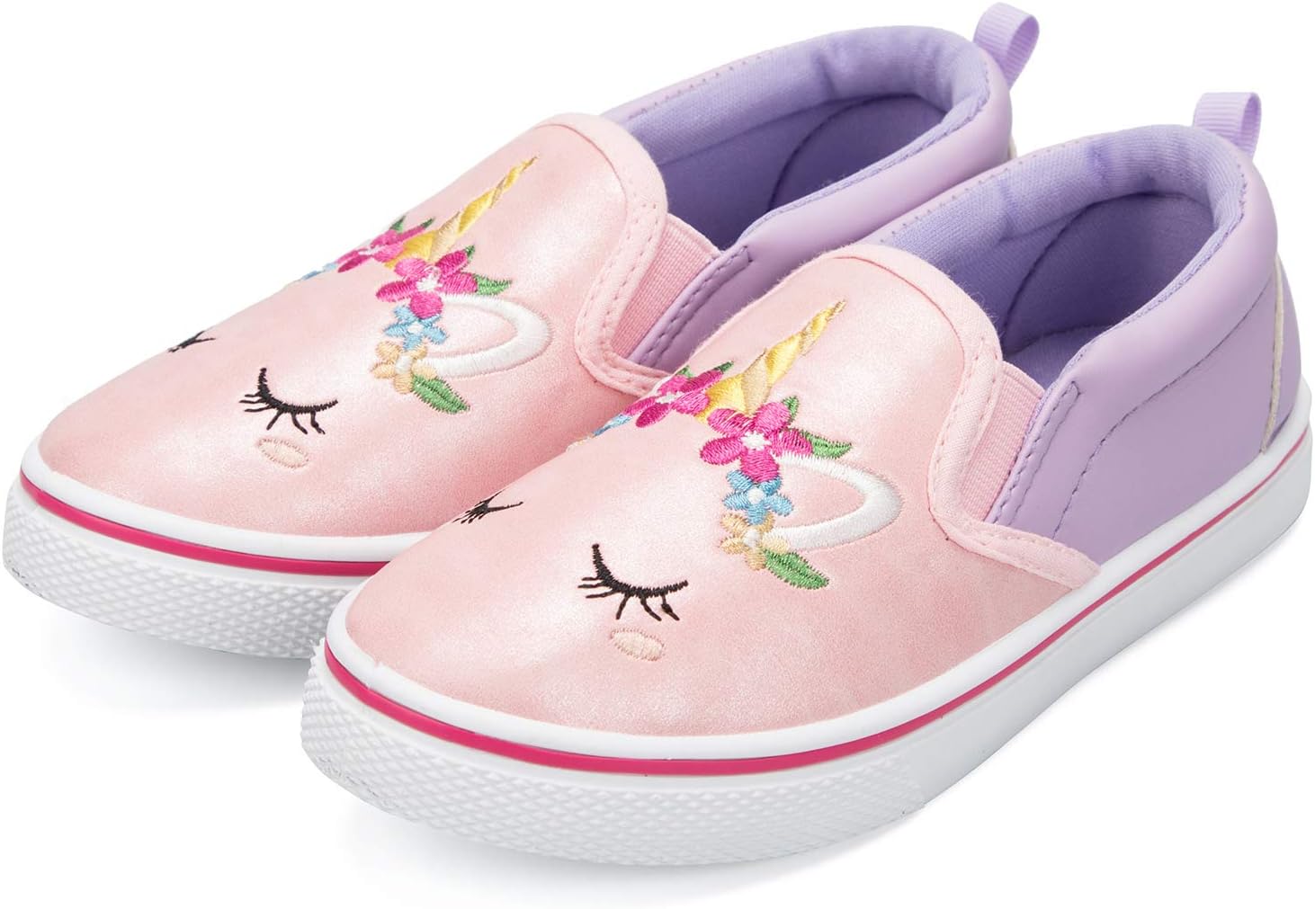 K KomForme Kids Shoes Toddlers Canvas Sneakers Slip on Walking Tennis Shoes for Boys Girls(Toddler/Little Kids/Big Kids) - Image 8